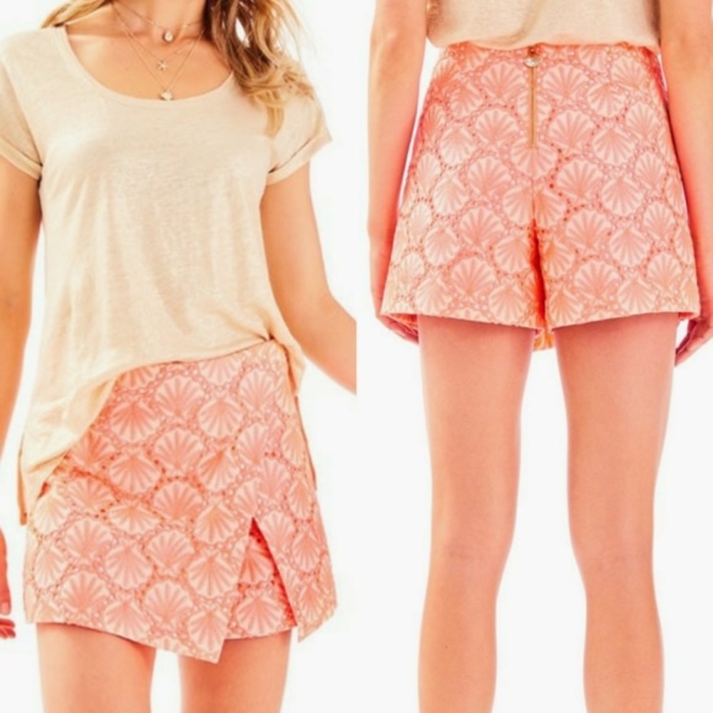 Lilly Pulitzer Peach Floral Skort